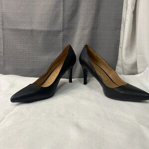 Calvin Klein Nilly Women's Black Leather Heels Size 10